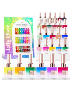 Kit de Esmalte de Uñas de Gel 28 Piezas Double Rhythm