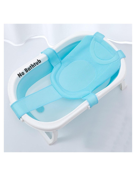 Almohadilla de Malla para Baño de Bebés SIQITECHNO Azul 107x77cm