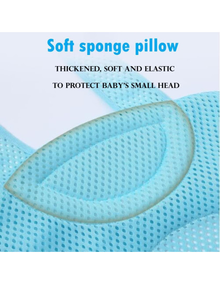 Almohadilla de Malla para Baño de Bebés SIQITECHNO Azul 107x77cm
