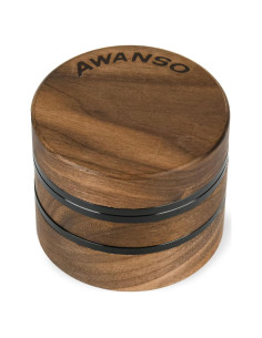 Molino de Especias Manual Awanso 3 Piezas Madera Nogal 6.35 cm