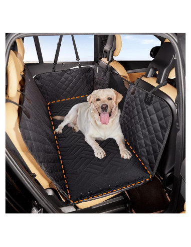 Alfombra para Perros YJGF Negra para Asiento Trasero de Coche