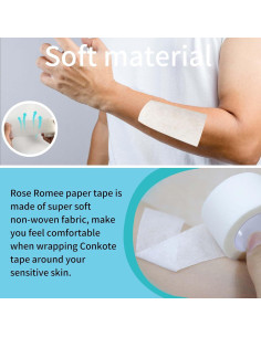 6 Rollos de Cinta Médica de Papel 5.08 cm x 9.14 m Hipoalergénica 2