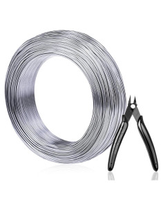 Alambre Escultórico de Aluminio Anezus 1mm 100m con Cortador