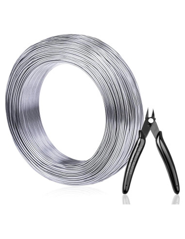 Alambre Escultórico de Aluminio Anezus 1mm 100m con Cortador