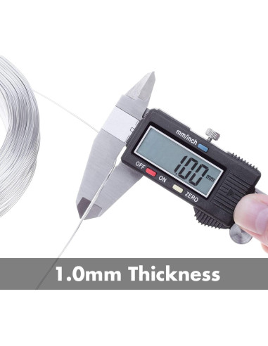 Alambre Escultórico de Aluminio Anezus 1mm 100m con Cortador