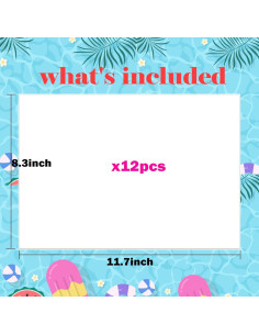 12 Hojas de Plástico Encogible Imprimibles Hslordge 28x21.6cm 2