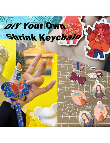 12 Hojas de Plástico Encogible Imprimibles Hslordge 28x21.6cm