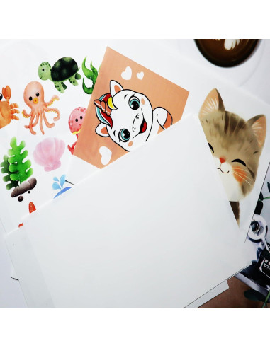 12 Hojas de Plástico Encogible Imprimibles Hslordge 28x21.6cm