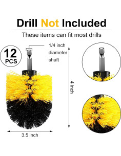 Juego de Cepillos de Limpieza para Taladro Remerry 12 Pcs 2