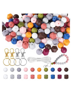 Perlas de Silicona Xzyden 150 Piezas 15mm y 14mm para Joyas