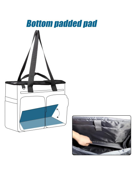 Bolsa de enfermera Gatycallaty negra, organizador de 43.94 cm