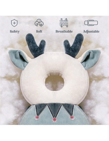 Protector de Cabeza para Bebé Minochi con Rodilleras Ajustables