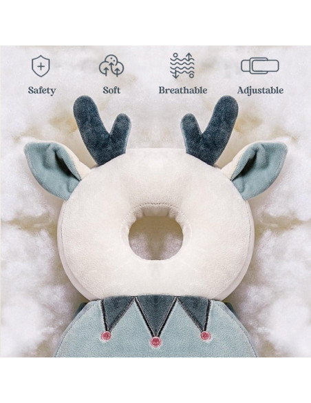 Protector de Cabeza para Bebé Minochi con Rodilleras Ajustables