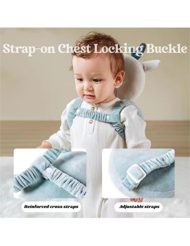 Protector de Cabeza para Bebé Minochi con Rodilleras Ajustables