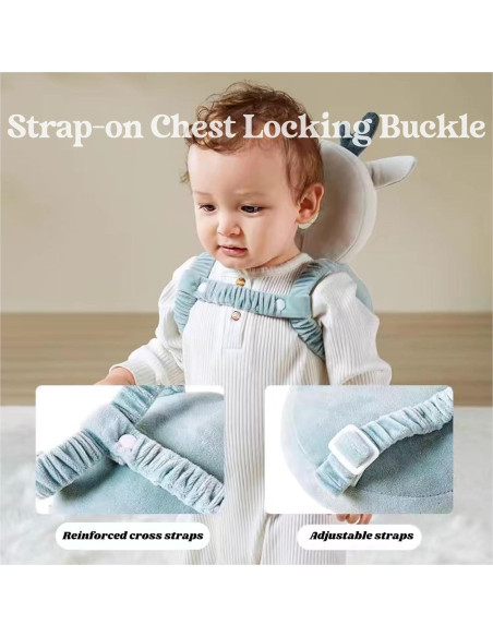 Protector de Cabeza para Bebé Minochi con Rodilleras Ajustables