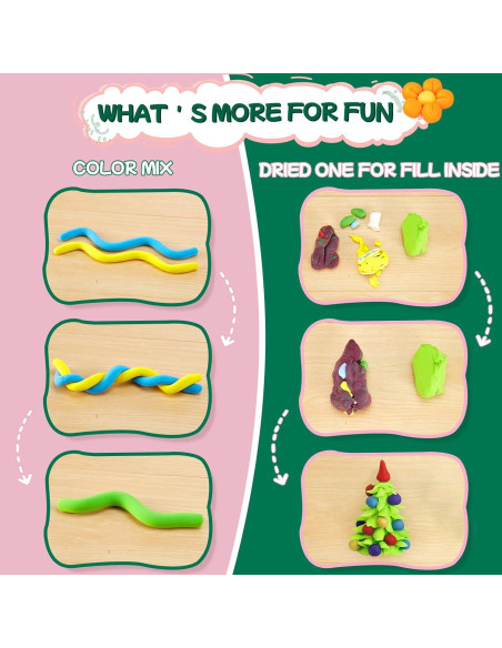 Kit de Arcilla Secada al Aire Chico Land 24 Colores 360g