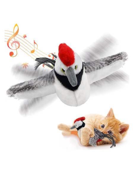 Juguete Interactivo para Gatos KreizyGo Pájaro Carpintero 11.9cm