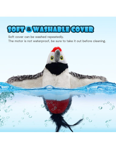 Juguete Interactivo para Gatos KreizyGo Pájaro Carpintero 11.9cm