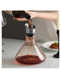 Decantador de Vino Drincarier 1500ml con Aerador y Filtro