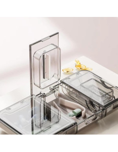 Cortador de Pastillas 3-en-1 CFMOUR Negro, Divisor y Trituradora 2