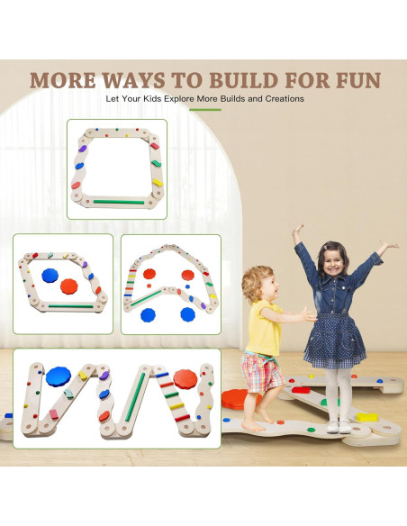 Viga de Equilibrio Hakiuish WT1008-1 para Niños Colorida