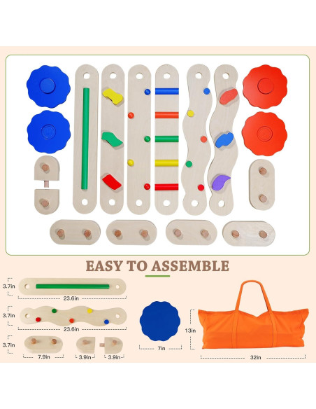 Viga de Equilibrio Hakiuish WT1008-1 para Niños Colorida