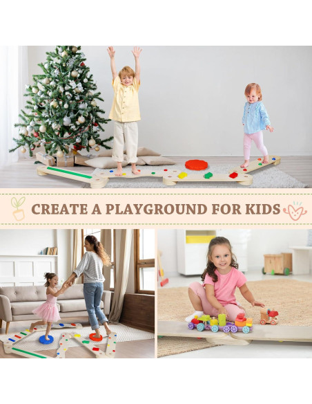 Viga de Equilibrio Hakiuish WT1008-1 para Niños Colorida