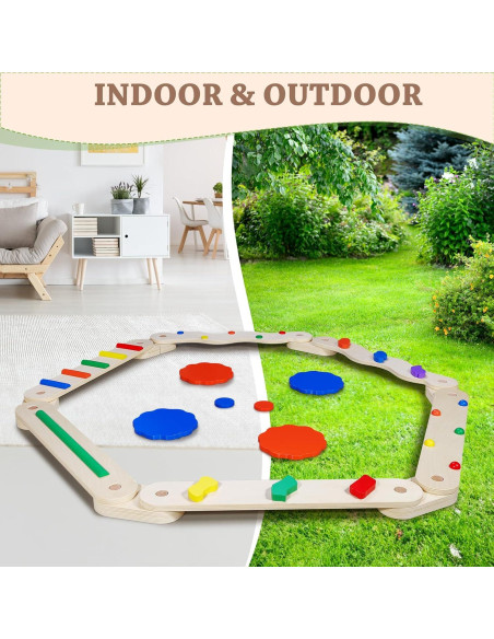Viga de Equilibrio Hakiuish WT1008-1 para Niños Colorida