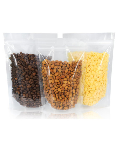 100 Bolsas Reutilizables Transparentes de Pie 10x15 cm Mstar Packing