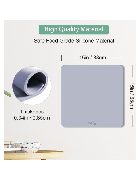 Almohadilla de Prensa Térmica Calogy 15x15 cm Resistente al Fuego