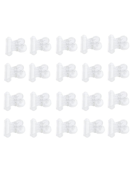 Clips de Papel Acrílicos YIKANGHENG Transparentes 20 Pcs