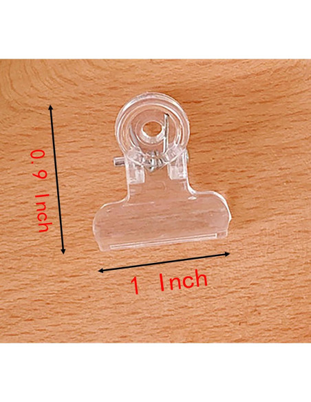 Clips de Papel Acrílicos YIKANGHENG Transparentes 20 Pcs