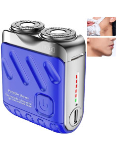 Afeitadora Eléctrica Portátil para Hombres - Loouj - Azul 2
