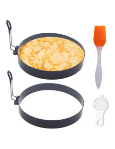 Anillo de Pancakes WOWITIS 15 cm Antiadherente 2 Piezas