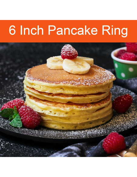 Anillo de Pancakes WOWITIS 15 cm Antiadherente 2 Piezas