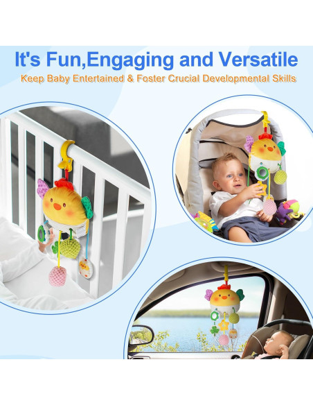 Juguete de Silla de Auto Lynncare para Bebés 0-3 Años