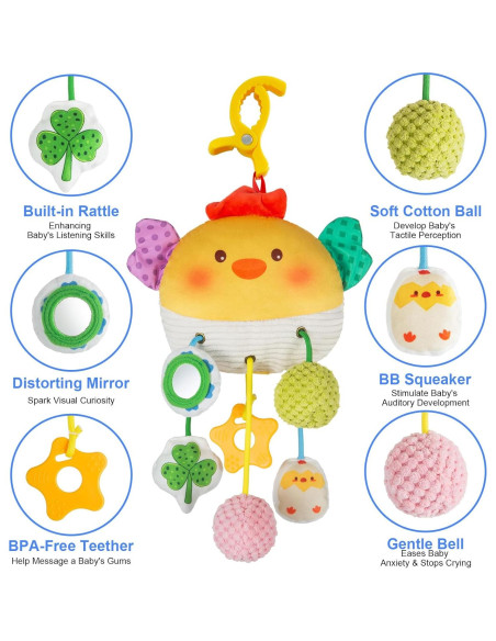 Juguete de Silla de Auto Lynncare para Bebés 0-3 Años