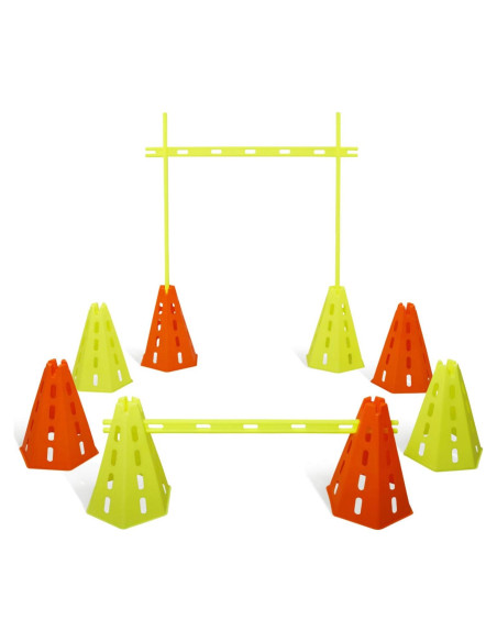Conjunto de Entrenamiento de Velocidad Yes4All - 8 Conos y 4 Barras