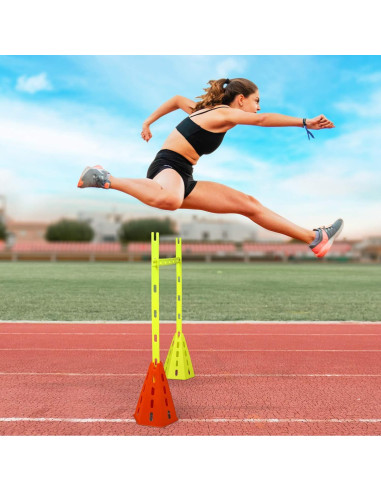 Conjunto de Entrenamiento de Velocidad Yes4All - 8 Conos y 4 Barras