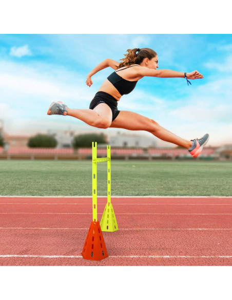 Conjunto de Entrenamiento de Velocidad Yes4All - 8 Conos y 4 Barras