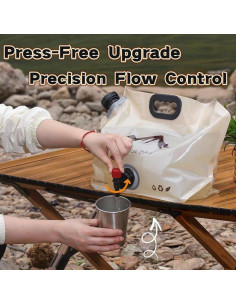 Jarra de Agua Plegable Kunknot 8L con Grifo para Camping 2