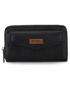 Billetera Bifold Montana West Wrangler Mujer RFID Negra