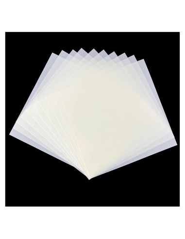 10 Hojas Plantillas Mylar 30.5x30.5cm 10mil PET Reutilizables