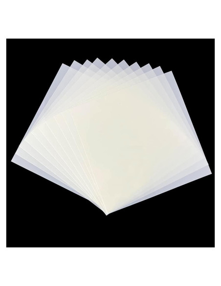 10 Hojas Plantillas Mylar 30.5x30.5cm 10mil PET Reutilizables