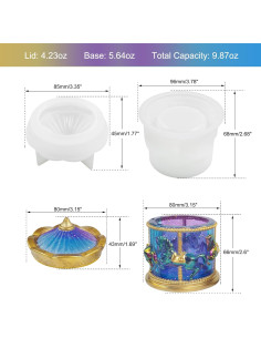 Moldes de Silicona para Tarro de Resina Voaesdk - Carrusel 2