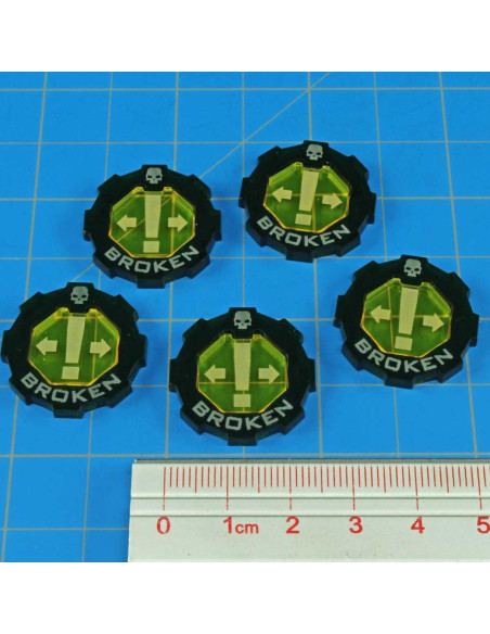 Fichas de Acción Bicolor LITKO para Warhammer y Necromunda