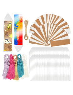 Tarjetas de Marcador Kraft SWATOM 50 PCS con Etiquetas PVC