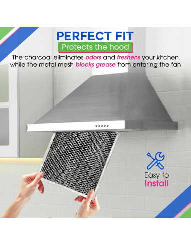 Filtro de Ventilación de Campana Beagan 41F 1-Pack 26.67x22.35 cm