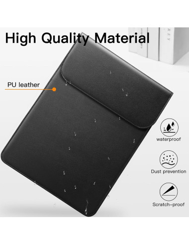 Funda delgada JETech para MacBook Air/Pro 13" Negro