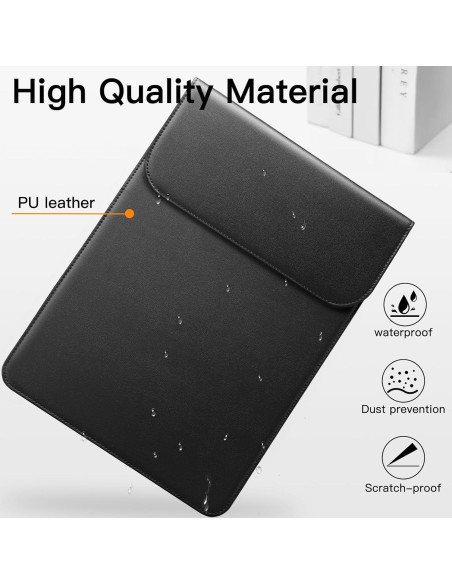 Funda delgada JETech para MacBook Air/Pro 13" Negro